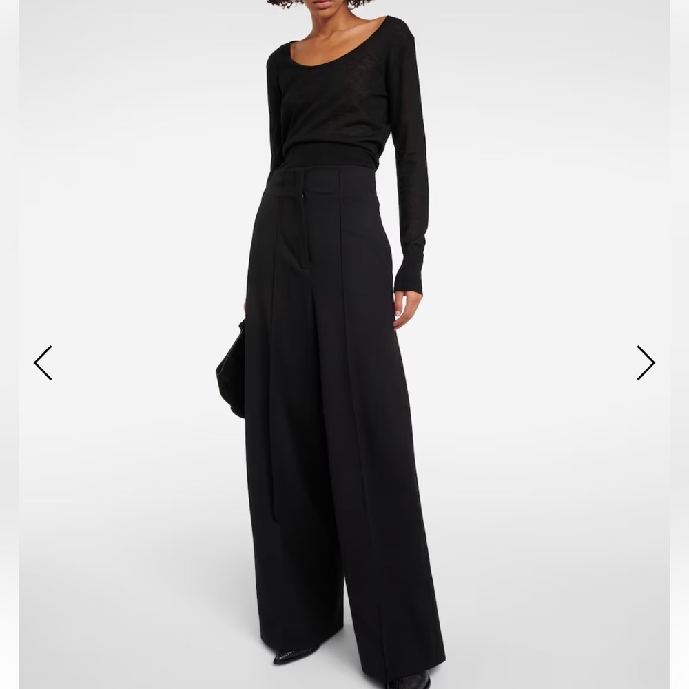 Dorothee Schumacher high rise Elegant Black Wide-Leg Pants - size 1 ( small )